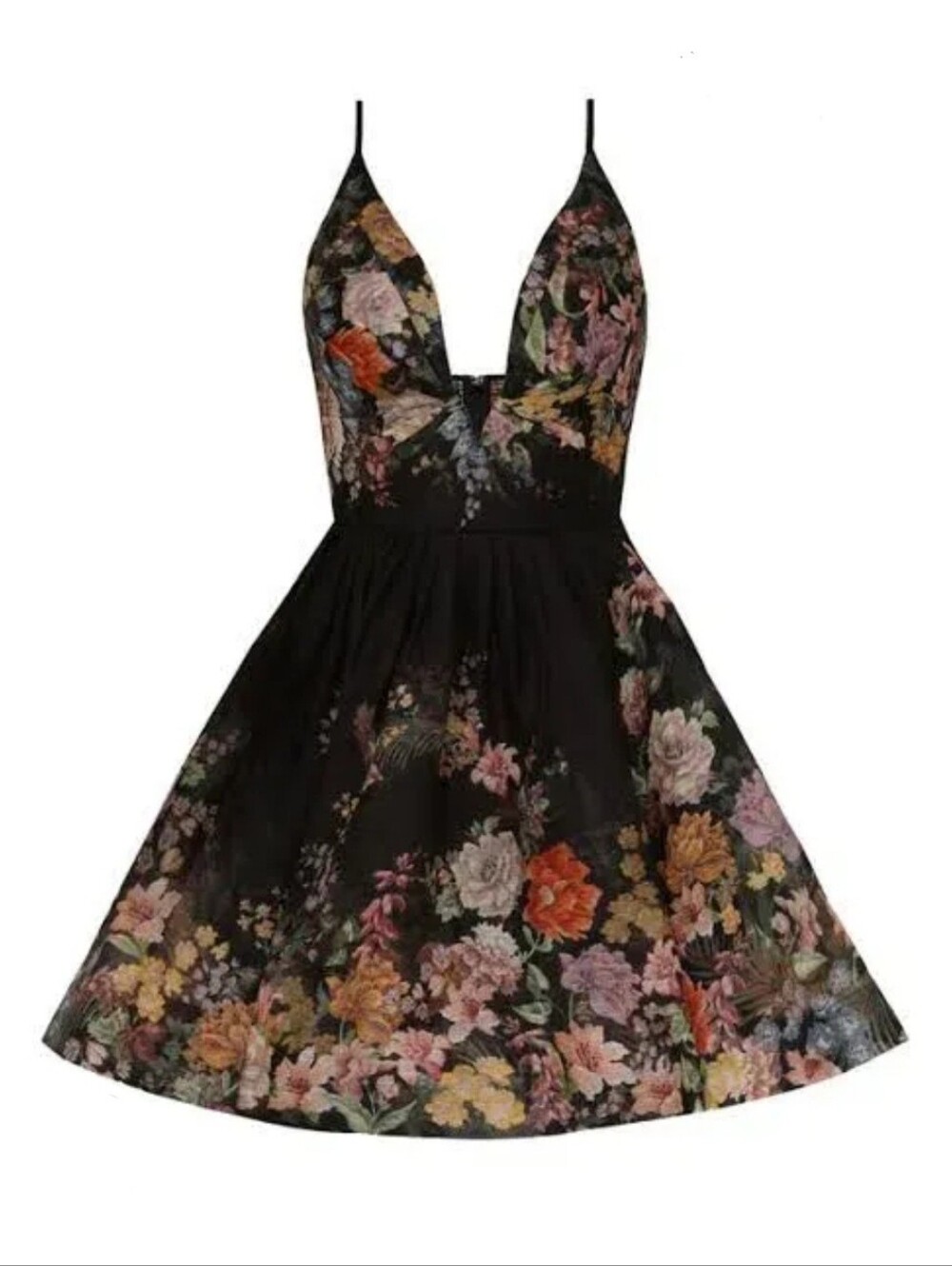 MAISON VEMIAN Multi Color Floral Mini Dress